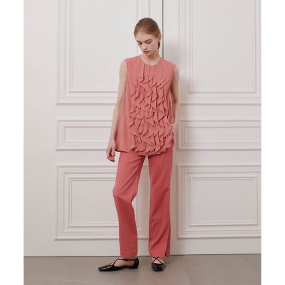 【ＬＯＵＬＯＵ　ＷＩＬＬＯＵＧＨＢＹ】シフォンラッフルブラウス