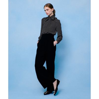 LOULOU WILLOUGHBY】◇デシンドットフリルボウタイ