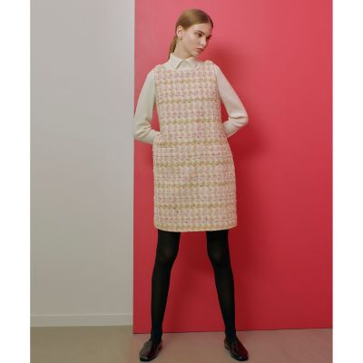 【ＬＯＵＬＯＵ　ＷＩＬＬＯＵＧＨＢＹ】ＬＩＮＴＯＮツイードジャンパーワンピース