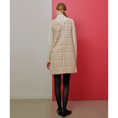 【ＬＯＵＬＯＵ　ＷＩＬＬＯＵＧＨＢＹ】ＬＩＮＴＯＮツイードジャンパーワンピース
