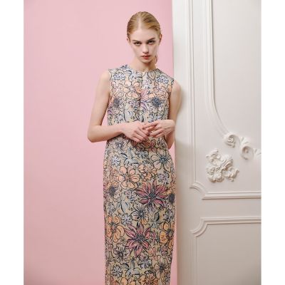 【ＬＯＵＬＯＵ　ＷＩＬＬＯＵＧＨＢＹ】ＭＡＬＨＩＡフラワージャガードノースリワンピース