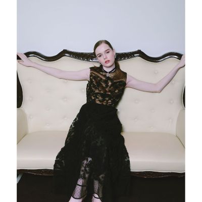 【ＬＯＵＬＯＵ　ＷＩＬＬＯＵＧＨＢＹ】ドットフラワーシシュウノースリワンピース