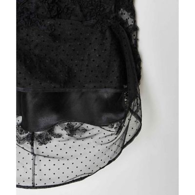 【ＬＯＵＬＯＵ　ＷＩＬＬＯＵＧＨＢＹ】ドットフラワーシシュウノースリワンピース