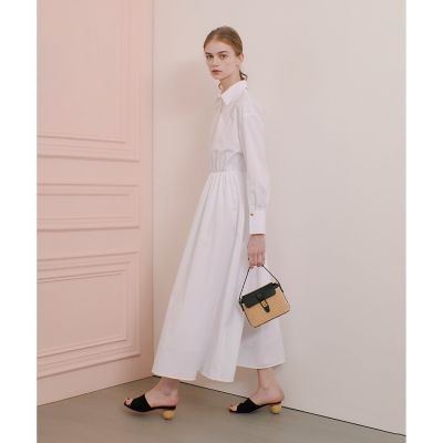 【ＬＯＵＬＯＵ　ＷＩＬＬＯＵＧＨＢＹ】ボリュームギャザーシャツワンピース