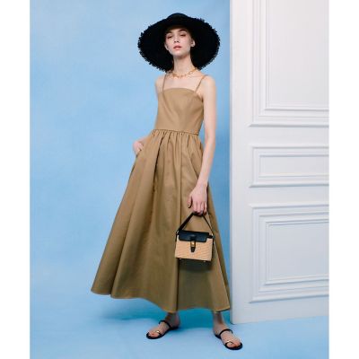 allureville (Women)/アルアバイル【LOULOU WILLOUGHBY】シャンブレーベアワンピース 84キャメル ワンピース・ドレス【三越伊勢丹/公式】