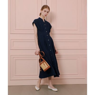 アルアバイル【LOULOU WILLOUGHBY】リップルタックワンピース LOULOU WILLOUGHBY】ギャザーシフォンスリーブワンピース