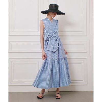 【ＬＯＵＬＯＵ　ＷＩＬＬＯＵＧＨＢＹ】ストライプリボンワンピース
