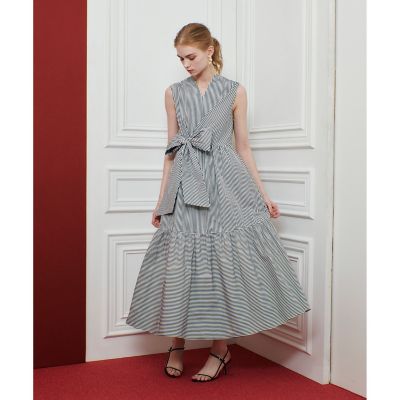 【ＬＯＵＬＯＵ　ＷＩＬＬＯＵＧＨＢＹ】ストライプリボンワンピース