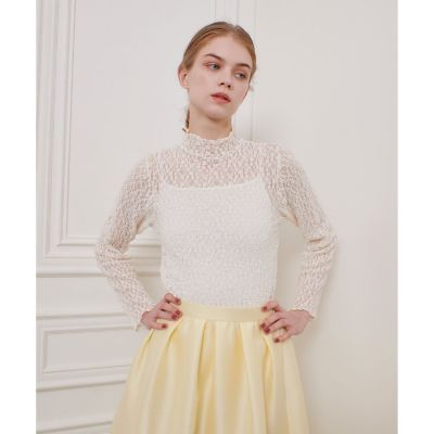 ＜allureville (Women)＞【ＬＯＵＬＯＵ　ＷＩＬＬＯＵＧＨＢＹ】リンクルフラワープルオーバー