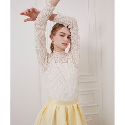 LOULOU WILLOUGHBY】リンクルフラワープルオーバー