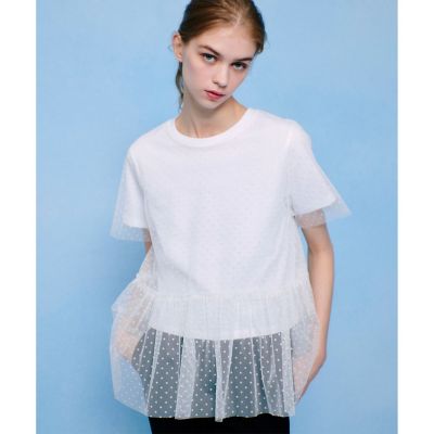 【ＬＯＵＬＯＵ　ＷＩＬＬＯＵＧＨＢＹ】チュールレイヤードＴ