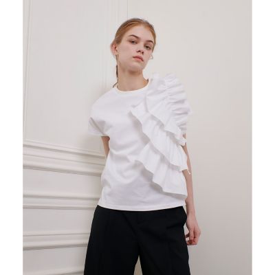 【ＬＯＵＬＯＵ　ＷＩＬＬＯＵＧＨＢＹ】ギャザーレイヤーＴシャツ