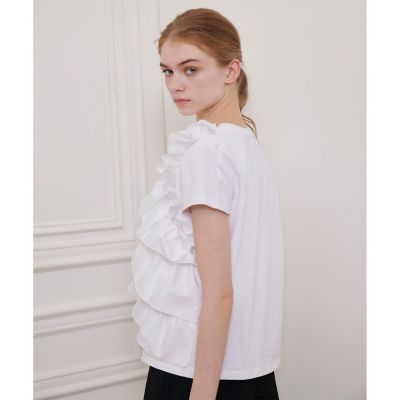【ＬＯＵＬＯＵ　ＷＩＬＬＯＵＧＨＢＹ】ギャザーレイヤーＴシャツ