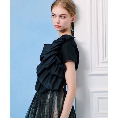 【ＬＯＵＬＯＵ　ＷＩＬＬＯＵＧＨＢＹ】ギャザーレイヤーＴシャツ