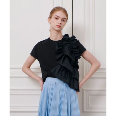 【ＬＯＵＬＯＵ　ＷＩＬＬＯＵＧＨＢＹ】ギャザーレイヤーＴシャツ