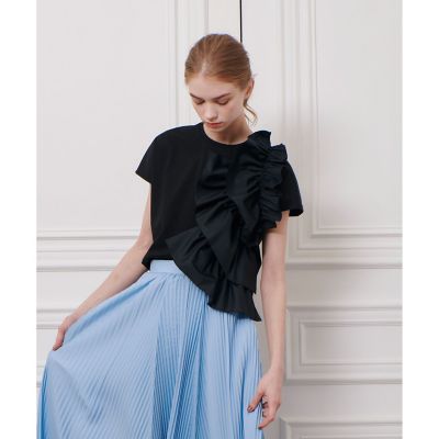 【ＬＯＵＬＯＵ　ＷＩＬＬＯＵＧＨＢＹ】ギャザーレイヤーＴシャツ