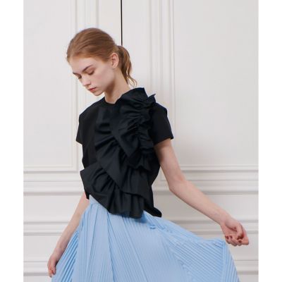 【ＬＯＵＬＯＵ　ＷＩＬＬＯＵＧＨＢＹ】ギャザーレイヤーＴシャツ