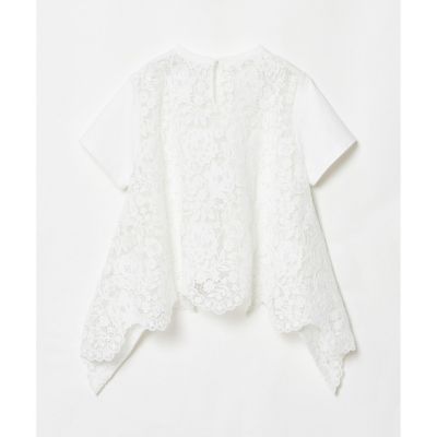 【ＬＯＵＬＯＵ　ＷＩＬＬＯＵＧＨＢＹ】レースドッキングプルオーバーブラウス