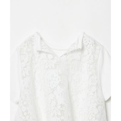 【ＬＯＵＬＯＵ　ＷＩＬＬＯＵＧＨＢＹ】レースドッキングプルオーバーブラウス