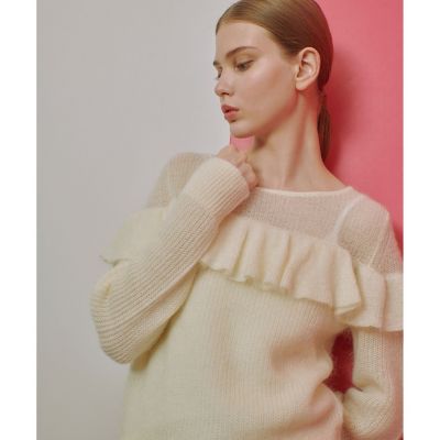 【ＬＯＵＬＯＵ　ＷＩＬＬＯＵＧＨＢＹ】モヘヤラッフルプルオーバー