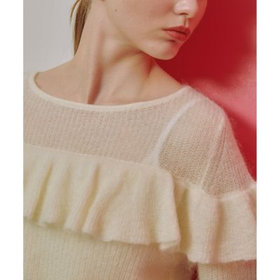 【ＬＯＵＬＯＵ　ＷＩＬＬＯＵＧＨＢＹ】モヘヤラッフルプルオーバー