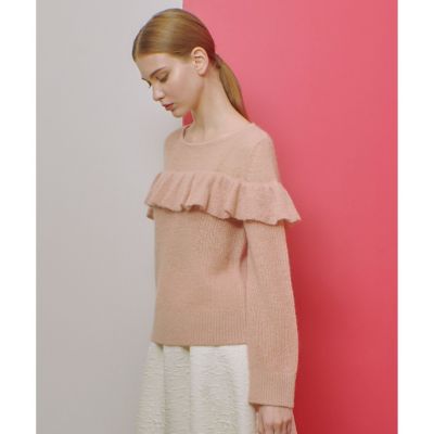 【ＬＯＵＬＯＵ　ＷＩＬＬＯＵＧＨＢＹ】モヘヤラッフルプルオーバー