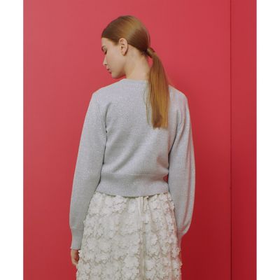 LOULOU WILLOUGHBY】ラメメランジェカーディガン