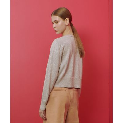 LOULOU WILLOUGHBY】ラメメランジェカーディガン