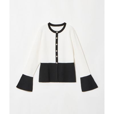 LOULOU WILLOUGHBY】ウエストキリカエカーディガン