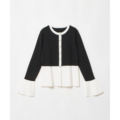 LOULOU WILLOUGHBY】ウエストキリカエカーディガン