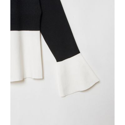 【美品】LOULOU WILLOUGHBY ウエストキリカエカーディガン BLK セール】 【LOULOU WILLOUGHBY】ウエストキリカエカーディガン