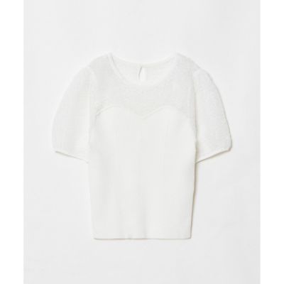 LOULOU WILLOUGHBY】レーシーニットビスチェ