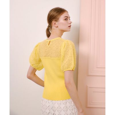LOULOU WILLOUGHBY】レーシーニットビスチェ