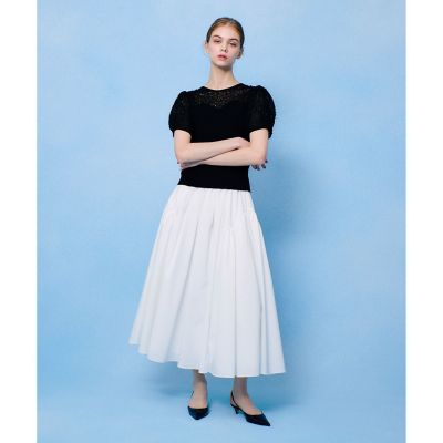 LOULOU WILLOUGHBY】レーシーニットビスチェ