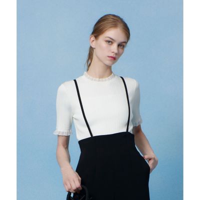 【ＬＯＵＬＯＵ　ＷＩＬＬＯＵＧＨＢＹ】ハーフチューブラーリブニット