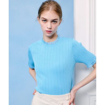 【ＬＯＵＬＯＵ　ＷＩＬＬＯＵＧＨＢＹ】ハーフチューブラーリブニット