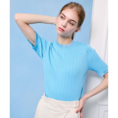 【ＬＯＵＬＯＵ　ＷＩＬＬＯＵＧＨＢＹ】ハーフチューブラーリブニット