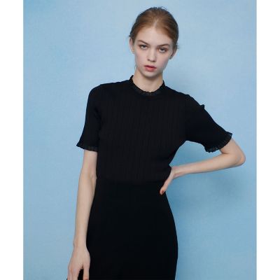 【ＬＯＵＬＯＵ　ＷＩＬＬＯＵＧＨＢＹ】ハーフチューブラーリブニット