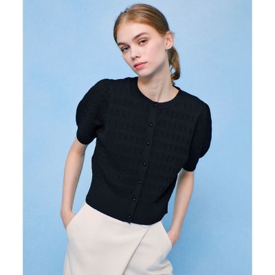 【ＬＯＵＬＯＵ　ＷＩＬＬＯＵＧＨＢＹ】リボンボーダーカーディガン