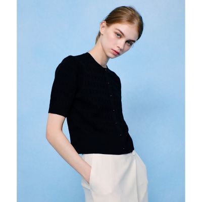 【ＬＯＵＬＯＵ　ＷＩＬＬＯＵＧＨＢＹ】リボンボーダーカーディガン