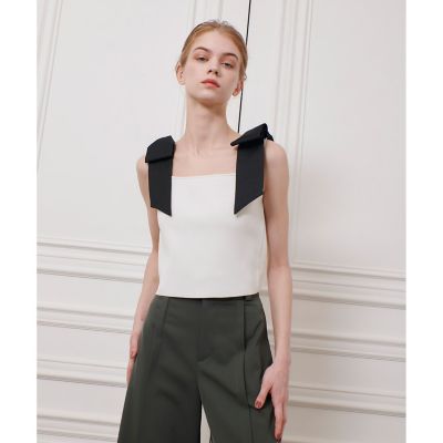 【ＬＯＵＬＯＵ　ＷＩＬＬＯＵＧＨＢＹ】ショルダーリボンミニタンクプルオーバー