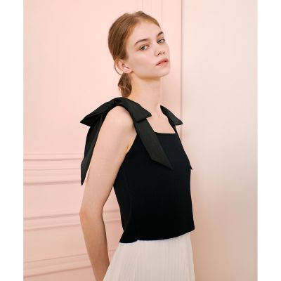 【ＬＯＵＬＯＵ　ＷＩＬＬＯＵＧＨＢＹ】ショルダーリボンミニタンクプルオーバー
