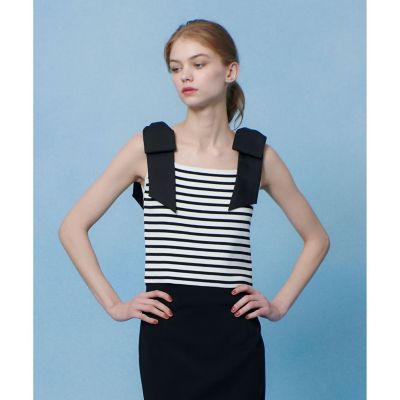 【ＬＯＵＬＯＵ　ＷＩＬＬＯＵＧＨＢＹ】ショルダーリボンミニタンクプルオーバー