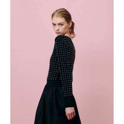 LOULOU WILLOUGHBY パールスタッズプルオーバー LOULOU WILLOUGHBY】パールスタッズプルオーバー|allureville