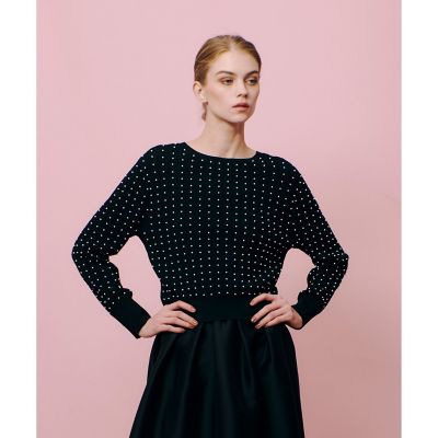 LOULOU WILLOUGHBY パールスタッズプルオーバー LOULOU WILLOUGHBY】パールスタッズプルオーバー|allureville