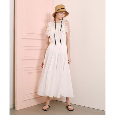 美品　LOULOU WILLOUGHBY　アームレースプルオーバー　アルアパイル LOULOU WILLOUGHBY】アームレースプルオーバー