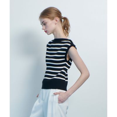 Loulou Willoughby シルクプレーティングプルオーバー allureville｜【LOULOU WILLOUGHBY】プレーティングリブプルオーバー