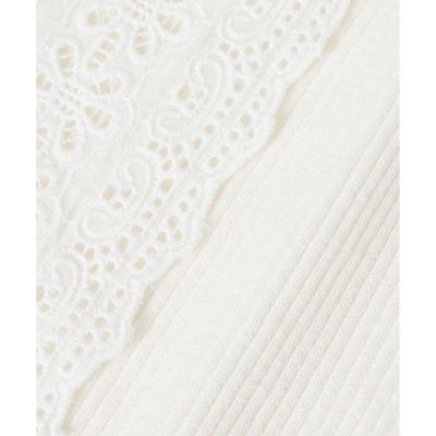 LOULOU WILLOUGHBY 25SS シシュウボウタイリブプルオーバー LOULOU WILLOUGHBY】シシュウボウタイリブプルオーバー