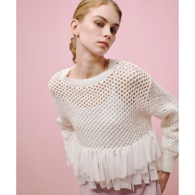 【ＬＯＵＬＯＵ　ＷＩＬＬＯＵＧＨＢＹ】シフォンパピエメッシュプルオーバー