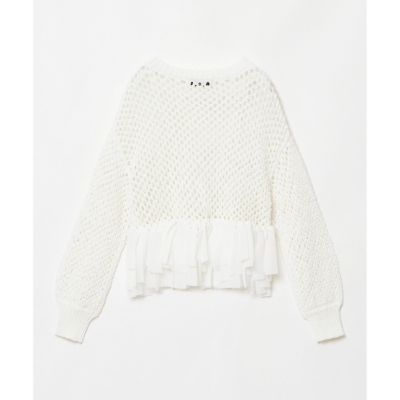 【ＬＯＵＬＯＵ　ＷＩＬＬＯＵＧＨＢＹ】シフォンパピエメッシュプルオーバー